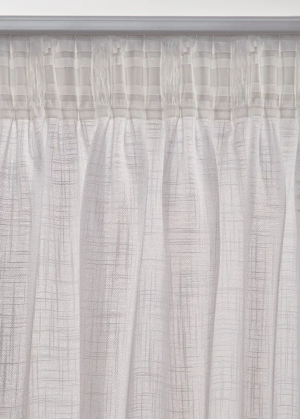 Lot de 2 rideaux panneau textur&eacute;s, bonprix