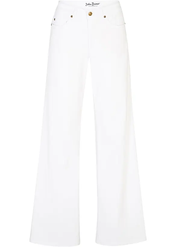 Jean large taille mi-haute, extensible, bonprix