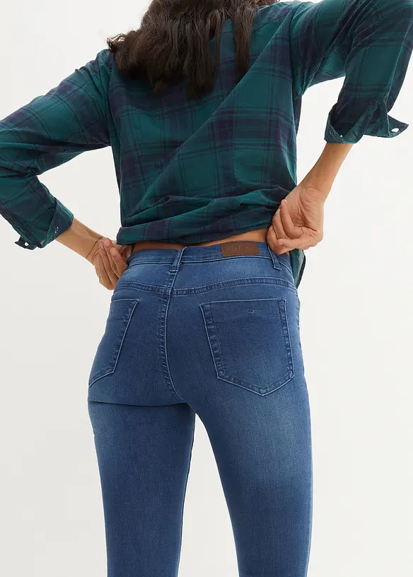 Jean slim taille haute, sculptant, bonprix