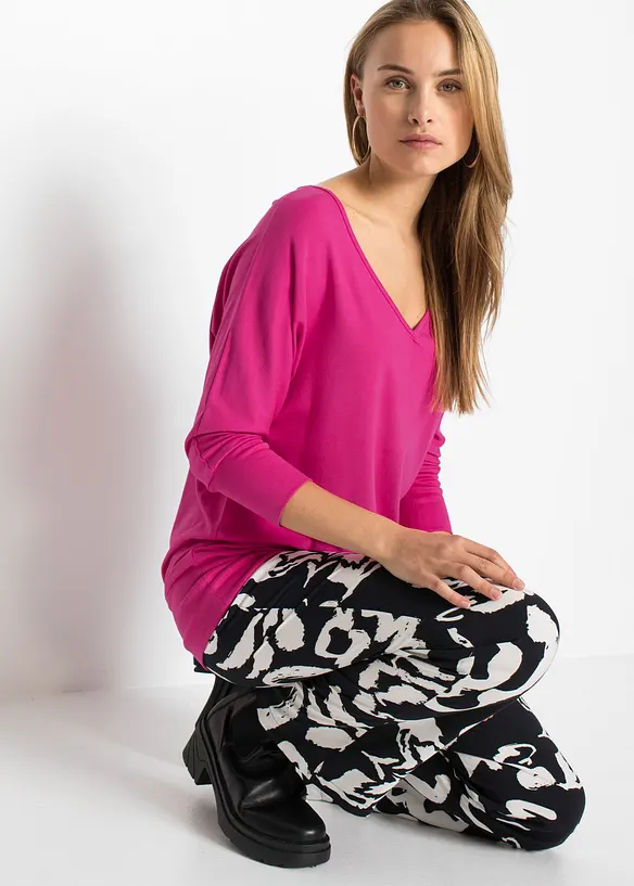 T-shirt oversize en viscose fluide, bonprix