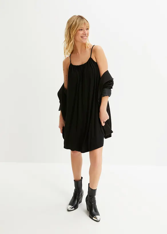 Robe fluide en jersey viscose extensible, bonprix