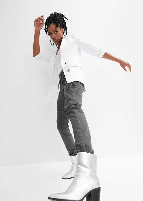 Pantalon esprit motard, bonprix