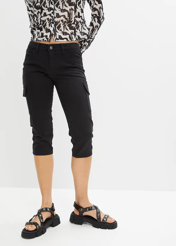 Pantacourt en coton extensible, bonprix