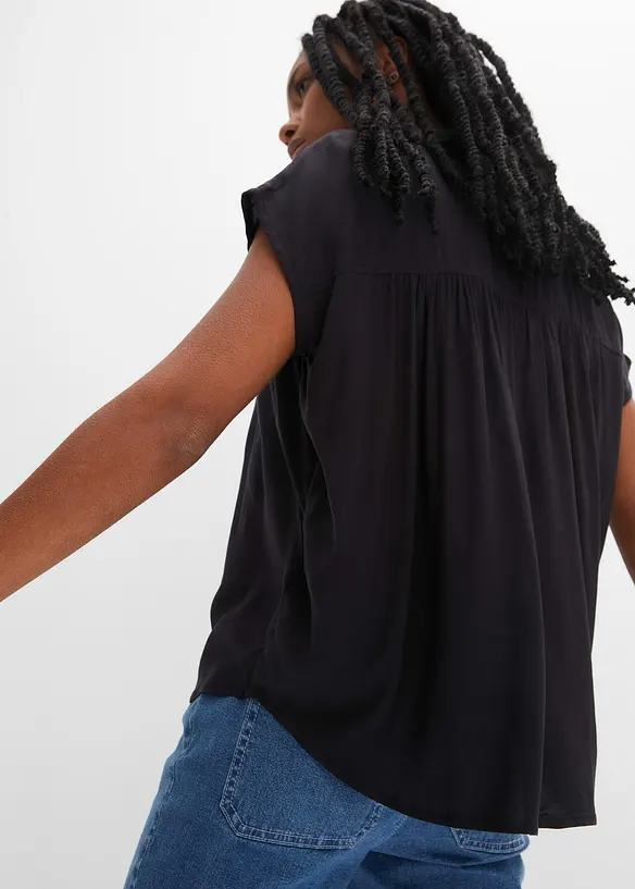 Blouse manches courtes oversized, bonprix