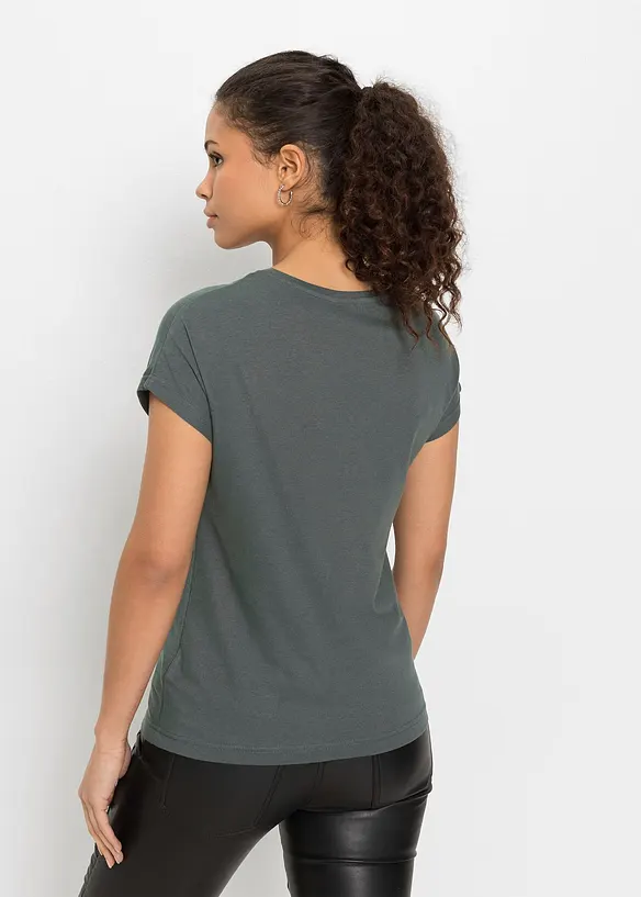 T-shirt à sequins, bonprix