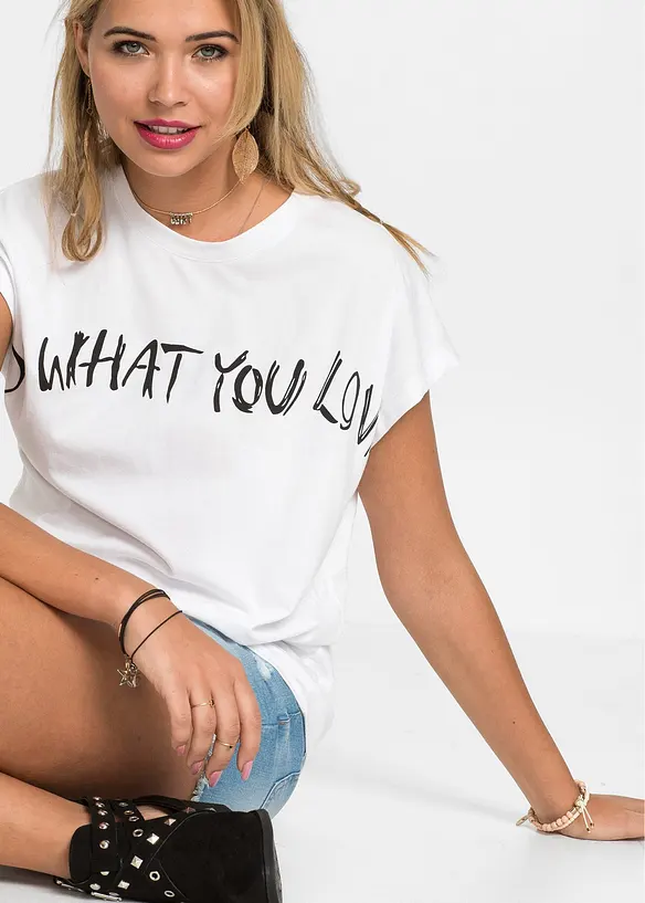 T-shirt oversize 100% coton, bonprix