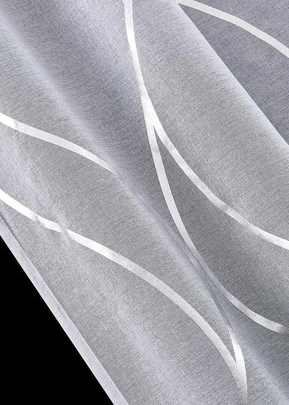 Voilage transparent &agrave; imprim&eacute; brillant (1 pce), bonprix