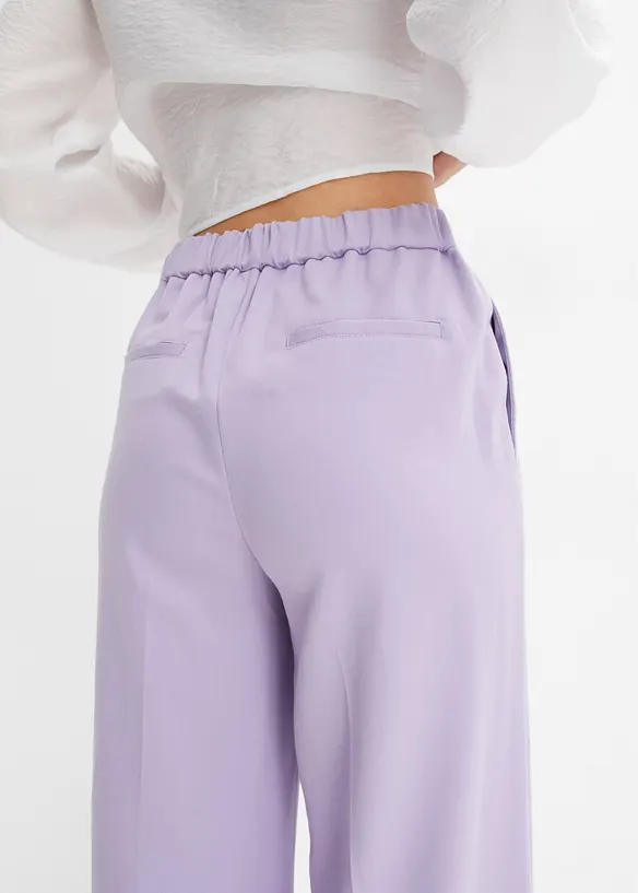 Pantalon large &agrave; pinces, bonprix