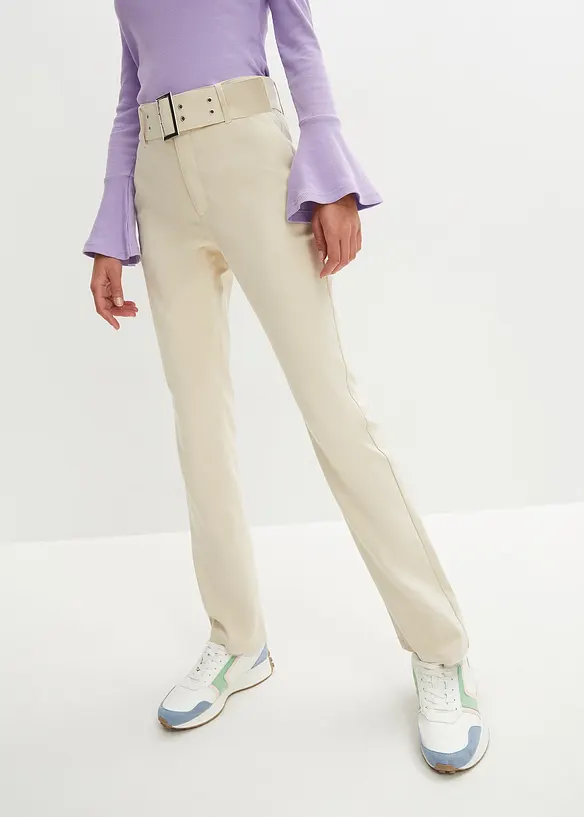Pantalon extensible avec détail ceinture, bonprix