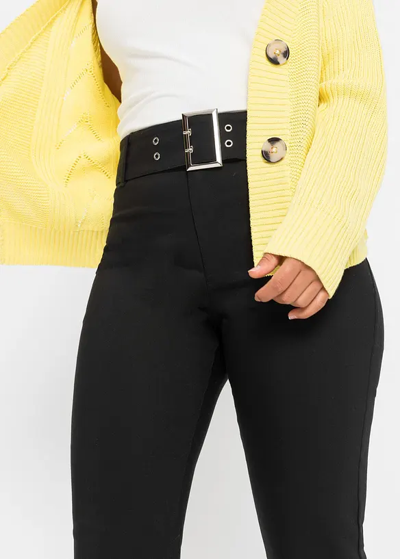 Pantalon extensible avec détail ceinture, bonprix