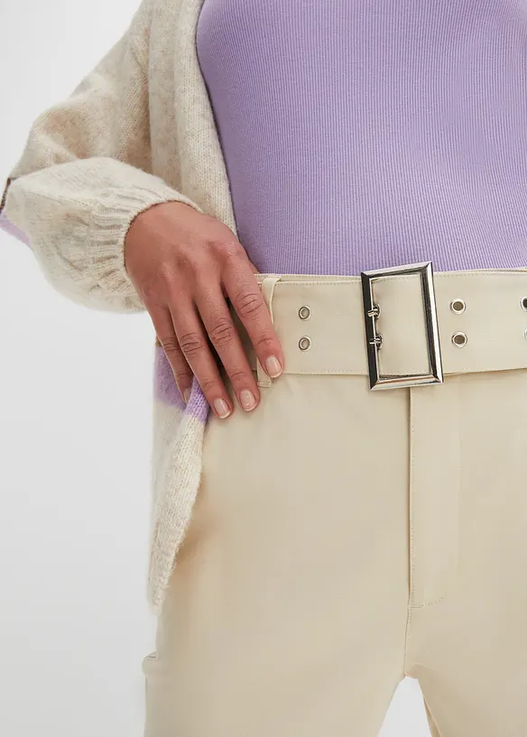 Pantalon extensible avec détail ceinture, bonprix