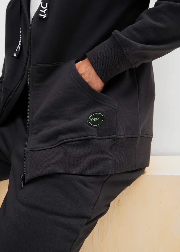 Sweat zippé à capuche 100% coton, bonprix