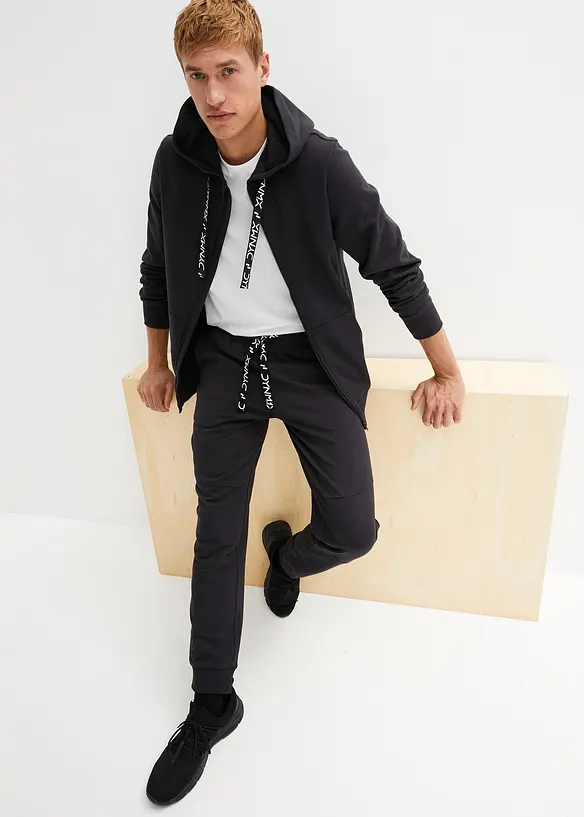 Sweat zippé à capuche 100% coton, bonprix