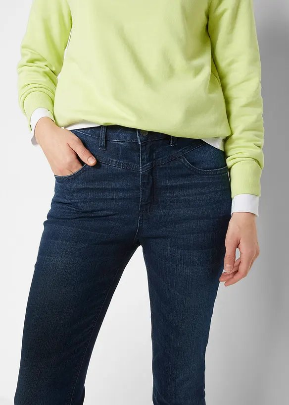 Jean skinny taille haute, cropped, bonprix