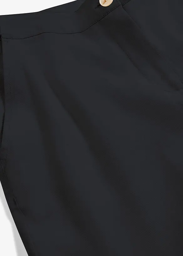 Pantalon taille haute en lin et viscose, bonprix