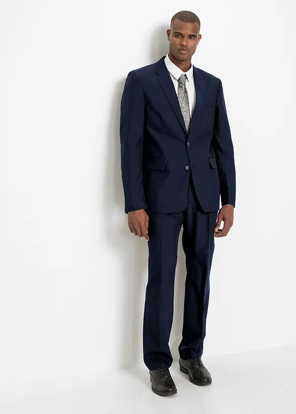 Costume 4 pièces : veste de costume, pantalon, chemise, cravate, bonprix