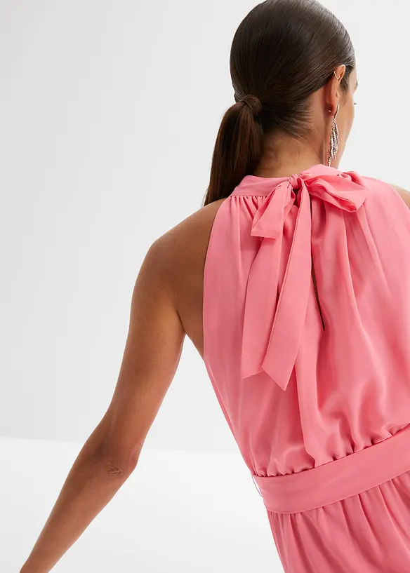 Robe volantée en crêpe, bonprix