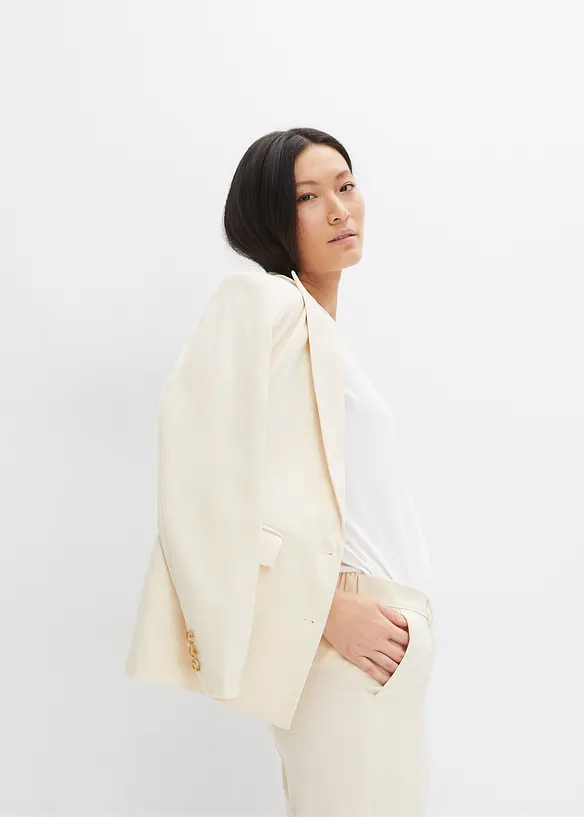 Blazer décontracté avec polyester recyclé, bonprix