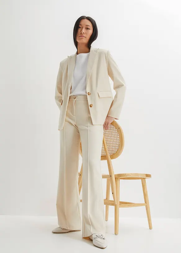 Blazer décontracté avec polyester recyclé, bonprix