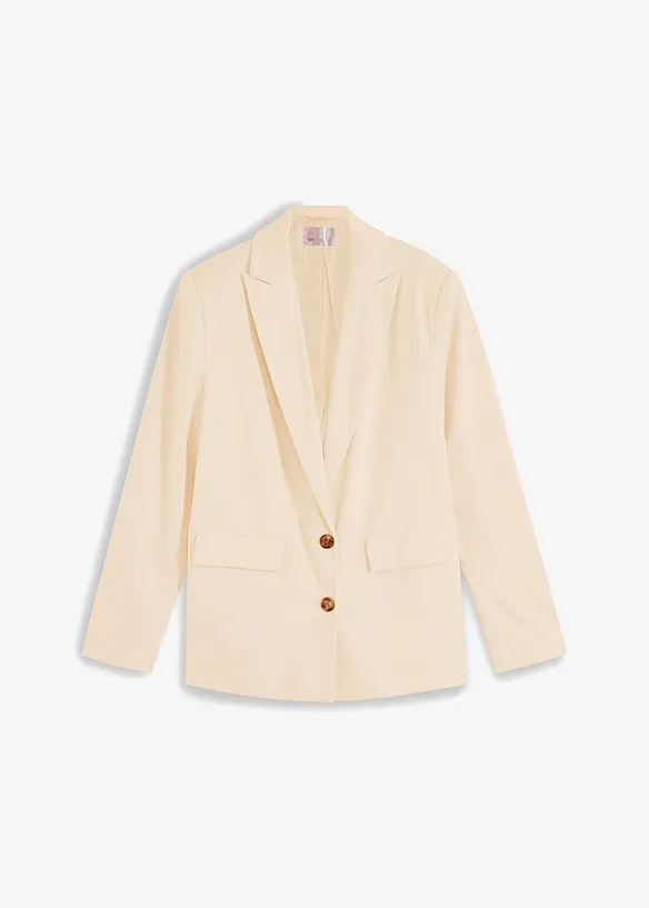 Blazer décontracté avec polyester recyclé, bonprix