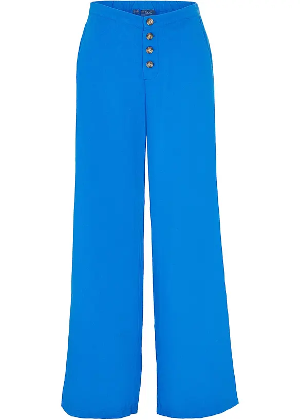 Pantalon palazzo en lin m&eacute;lang&eacute;, bonprix