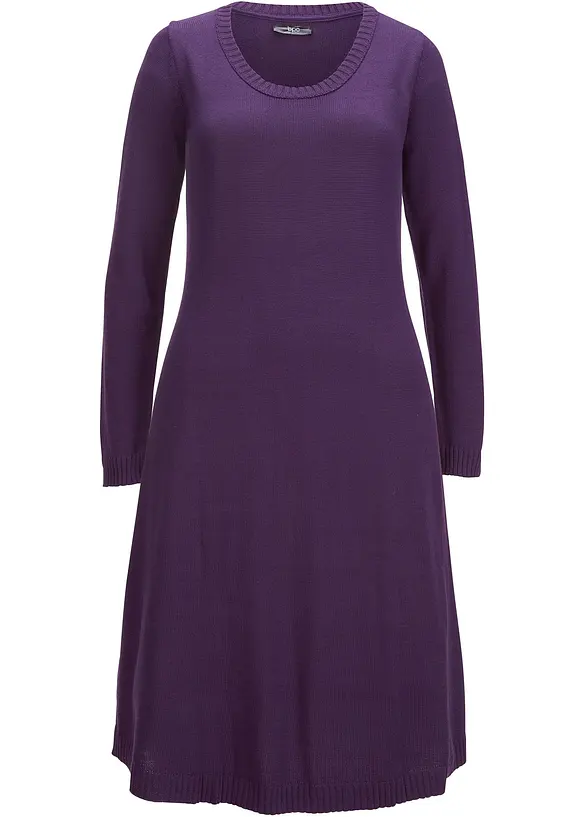 Robe évasée en maille, bonprix