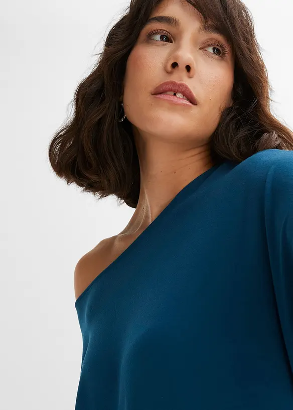 T-shirt manches longues en viscose douce et extensible, bonprix