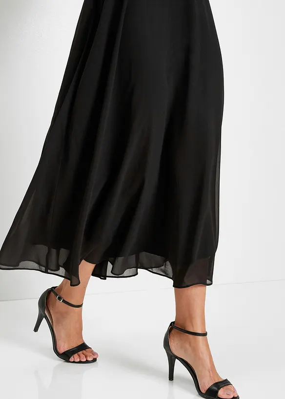 Robe longue brod&eacute;e de sequins, bonprix