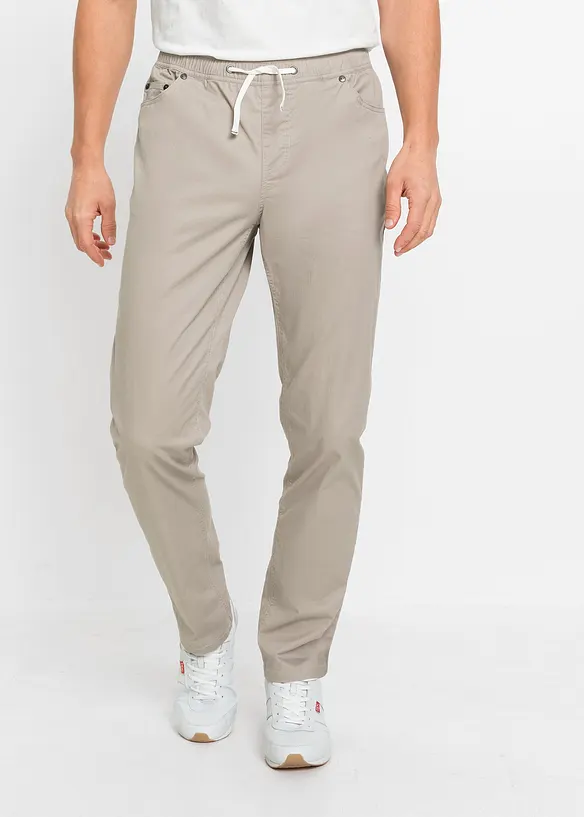 Pantalon jogger droit et extensible, regular, bonprix