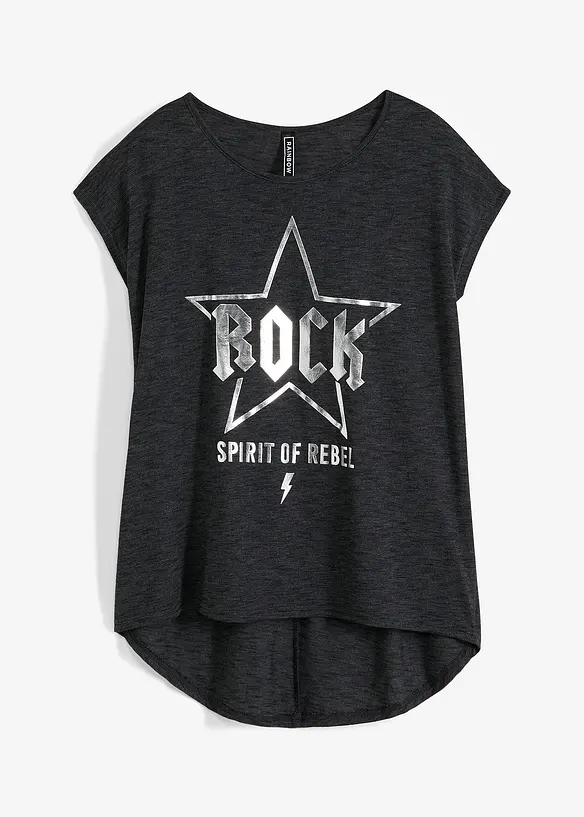 T-shirt long en viscose mélangée, bonprix