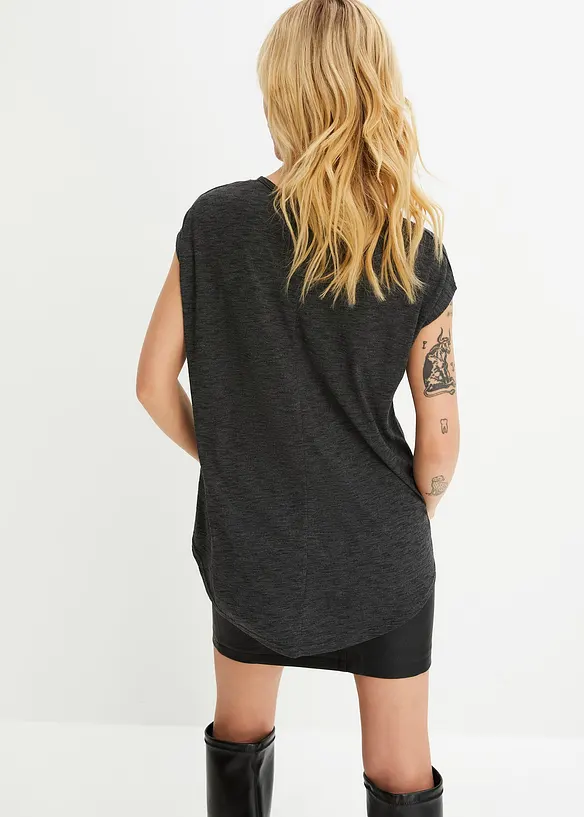 T-shirt long en viscose mélangée, bonprix