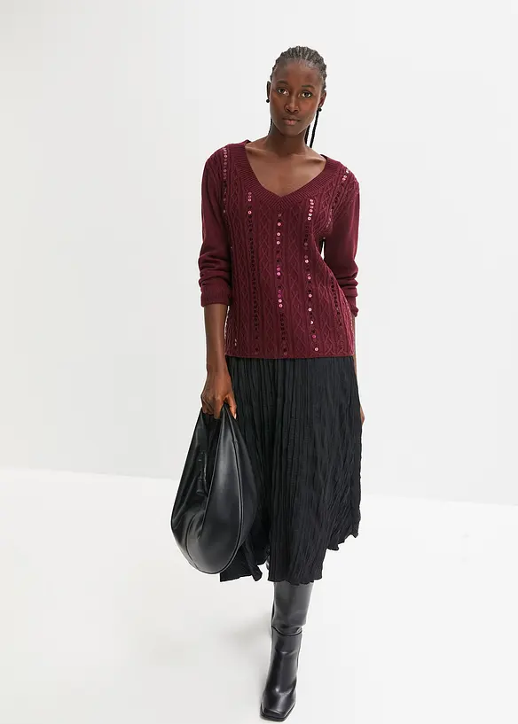 Pull &agrave; sequins, bonprix