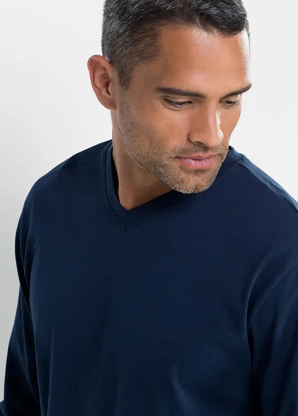 Pyjama à manches longues avec coton, bonprix