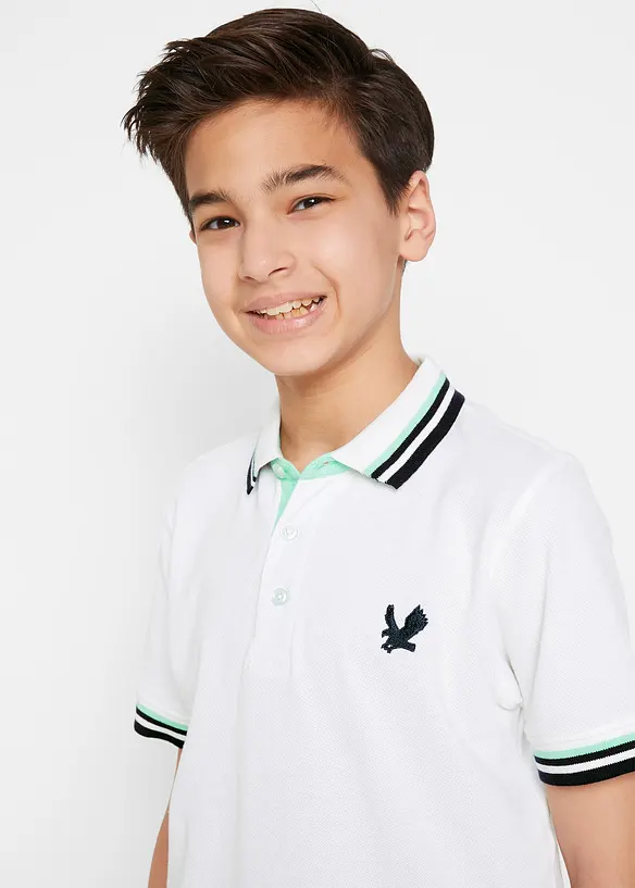 Polo en maille piquée 100% coton, bonprix