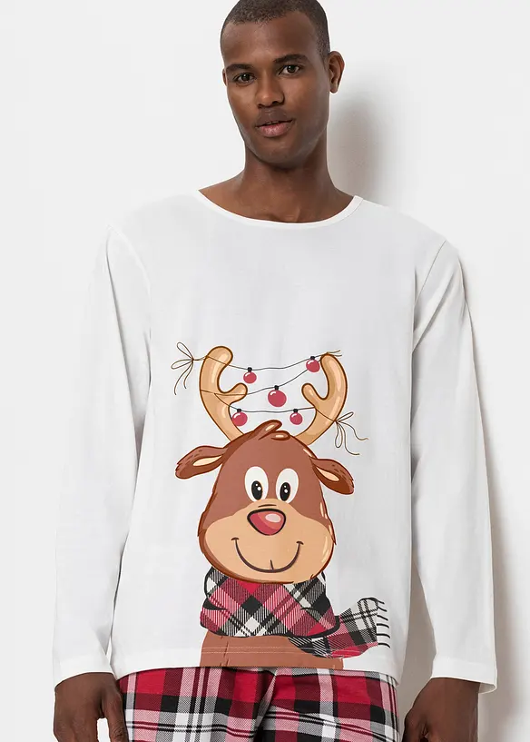 Pyjama 100% coton à manches longues, bonprix