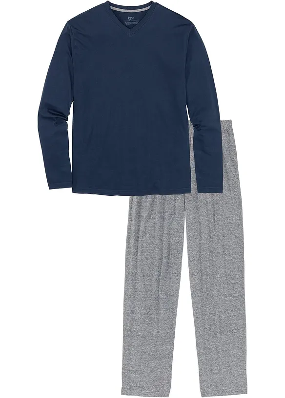 Pyjama à manches longues avec coton, bonprix