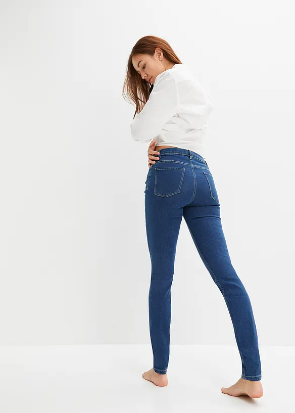 Jean skinny taille mi-haute, extensible, bonprix