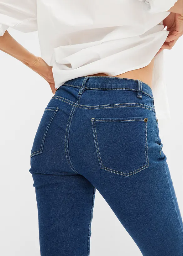 Jean skinny taille mi-haute, extensible, bonprix