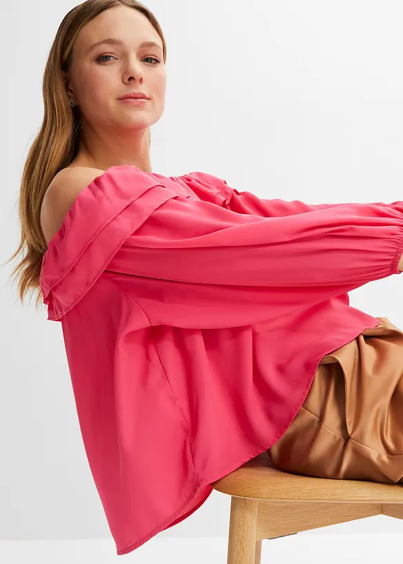 Blouse Carmen en polyester, bonprix