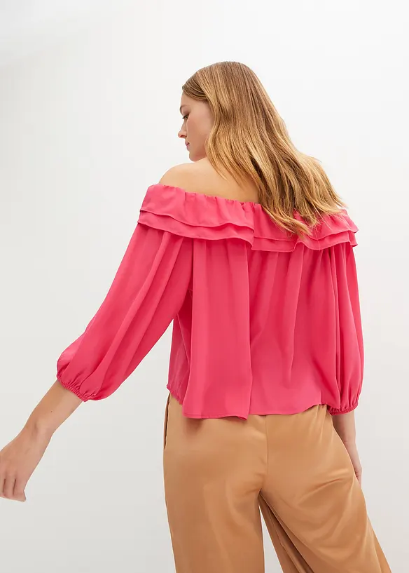 Blouse Carmen en polyester, bonprix