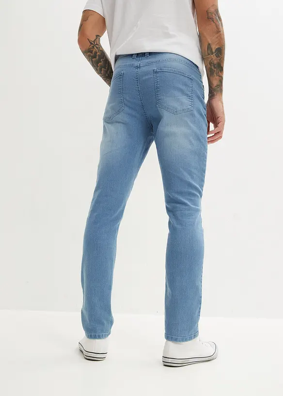Jean slim extensible et léger, droit, bonprix