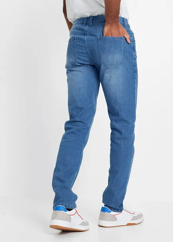 Jean slim extensible et l&eacute;ger, droit, bonprix