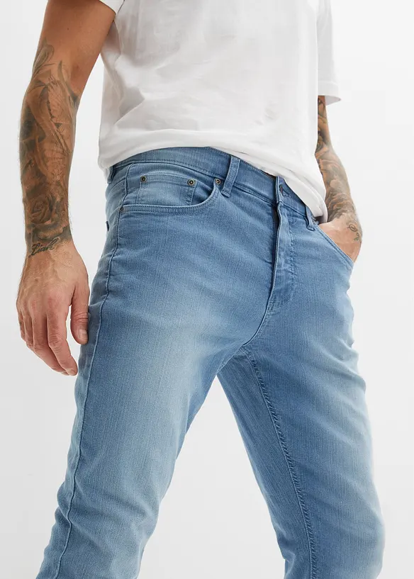 Jean slim extensible et léger, droit, bonprix