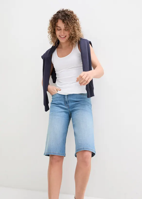 Jean Straight, taille haute, extensible, bonprix