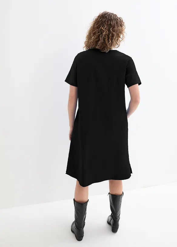 Robe-tunique à poches en lin et coton, bonprix