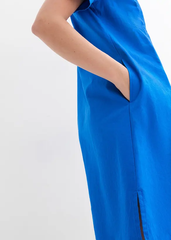 Robe-tunique à poches en lin et coton, bonprix