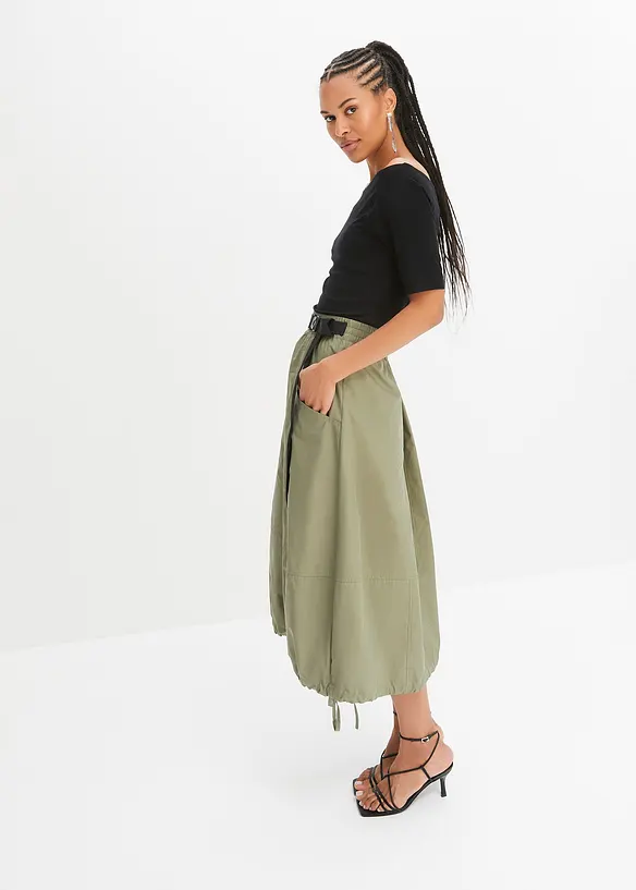 T-shirt encolure Bardot en viscose extensible, bonprix