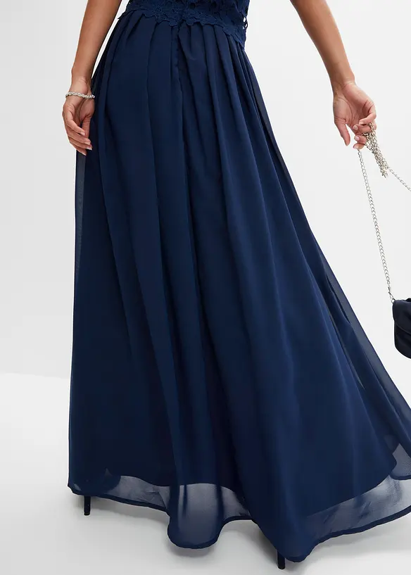 Robe longue à dentelle, bonprix