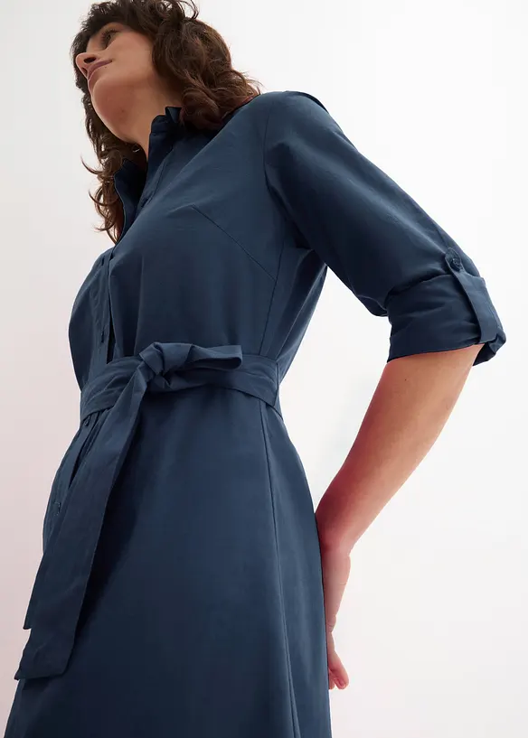 Robe-chemise avec broderie anglaise, bonprix