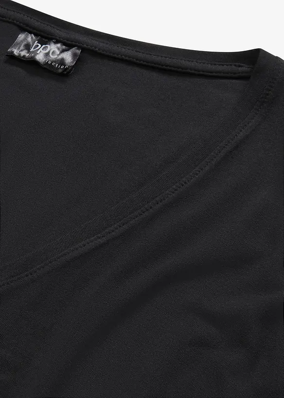 T-shirt long en viscose extensible, bonprix